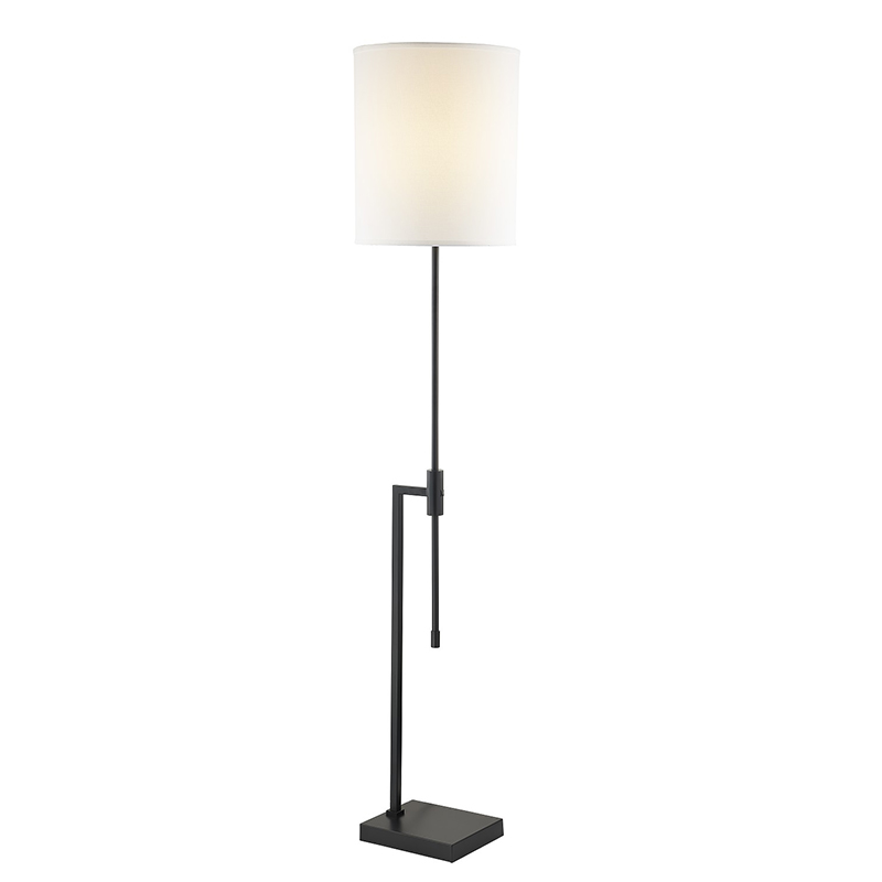 Vodní hotelová lampa s matným černým povrchemna pohovce vedle pokoje